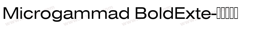 Microgammad BoldExte字体转换